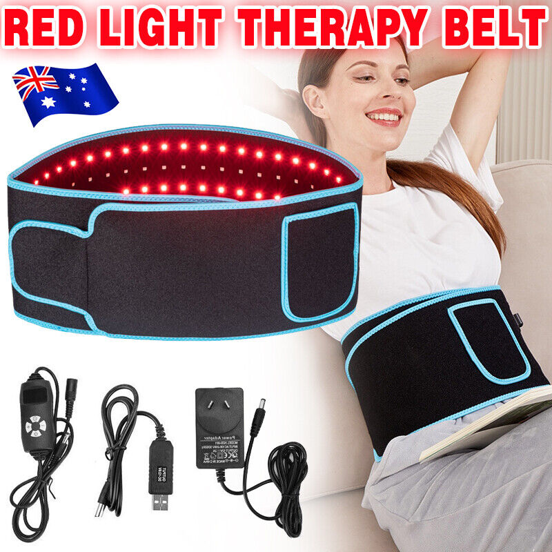 660nm Red &amp; 850nm Near Infrared Light Therapy Heated Wrist Belt Pad Pain Relief
