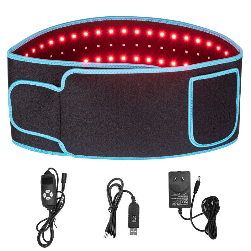 660nm Red & 850nm Near Infrared Light Therapy Heated Wrist Belt Pad Pain Relief