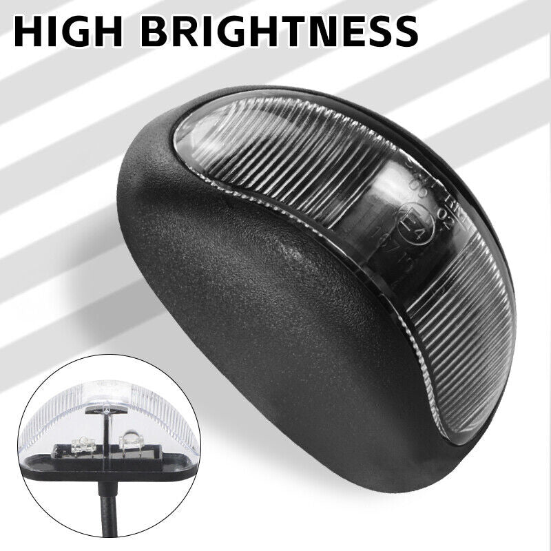 10X LED Clearance Lights Amber Red Side Marker Lamp Truck Trailer Caravan 12-24V