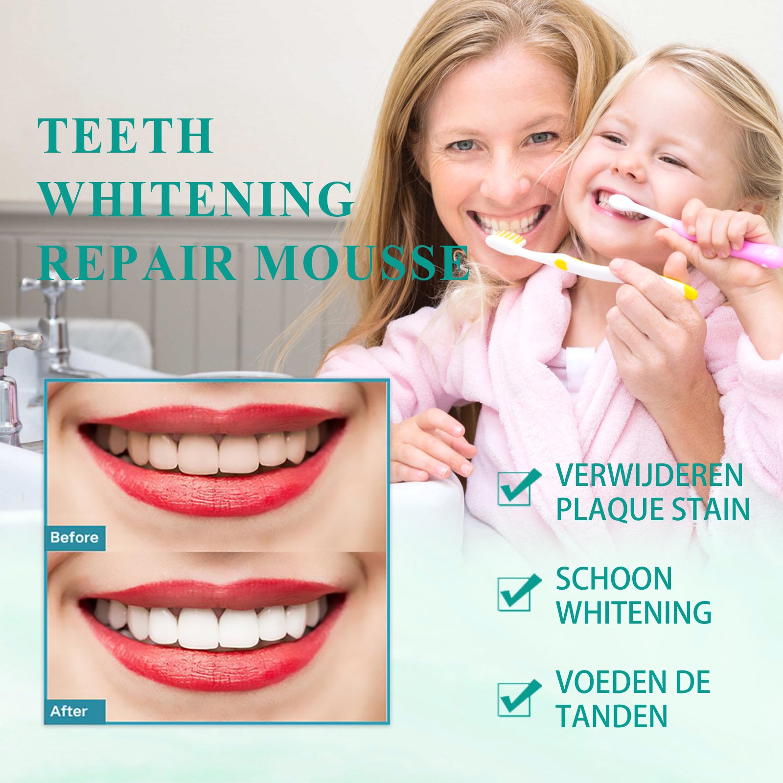 Foam Toothpaste Breath Freshening Whitening Toothpaste Tooth Anti-Moth Mouth Cleaning Tooth Stains And Gum Care