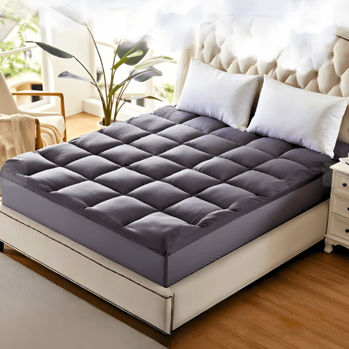 5CM Bedding Luxury Pillowtop Mattress Topper Mat Pad Antibacterial and dust mite-resistant Double:138*188cm