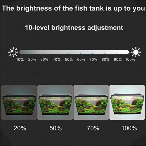 LED Light 40cm Full Spectrum Aquarium Lighting Aqua Plant Fish Tank Lamp 15W