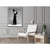 Wall Art 70cmx100cm Cher Music Black and White, Black Frame Canvas