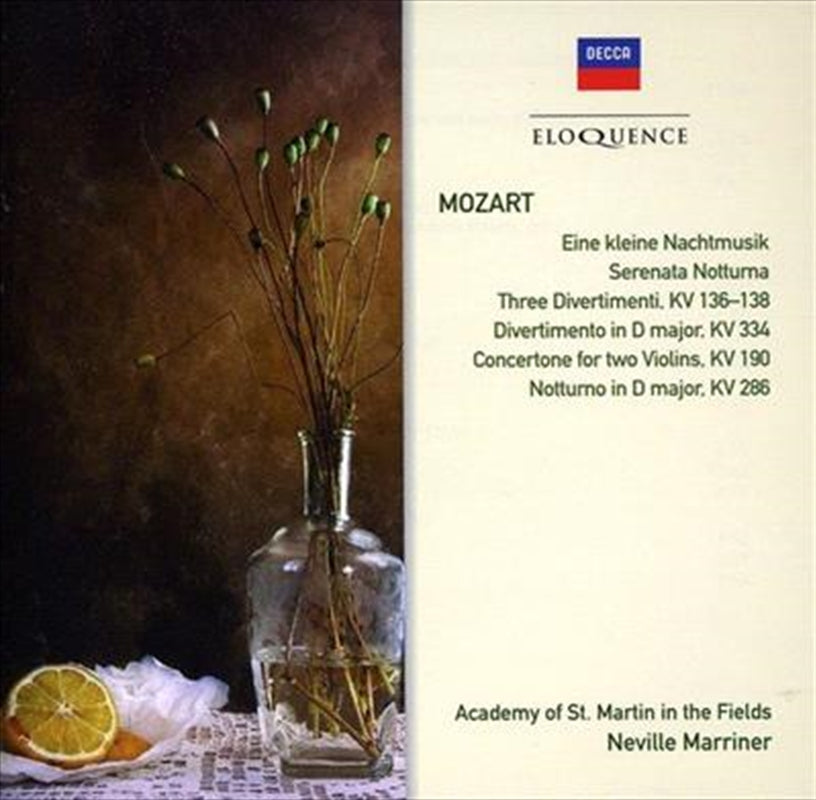 Mozart: Serenades And Divertim - Marriner, Neville Cd Album
