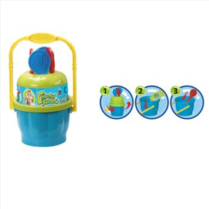 Bubble 120ml No Spill Bucket With Wands