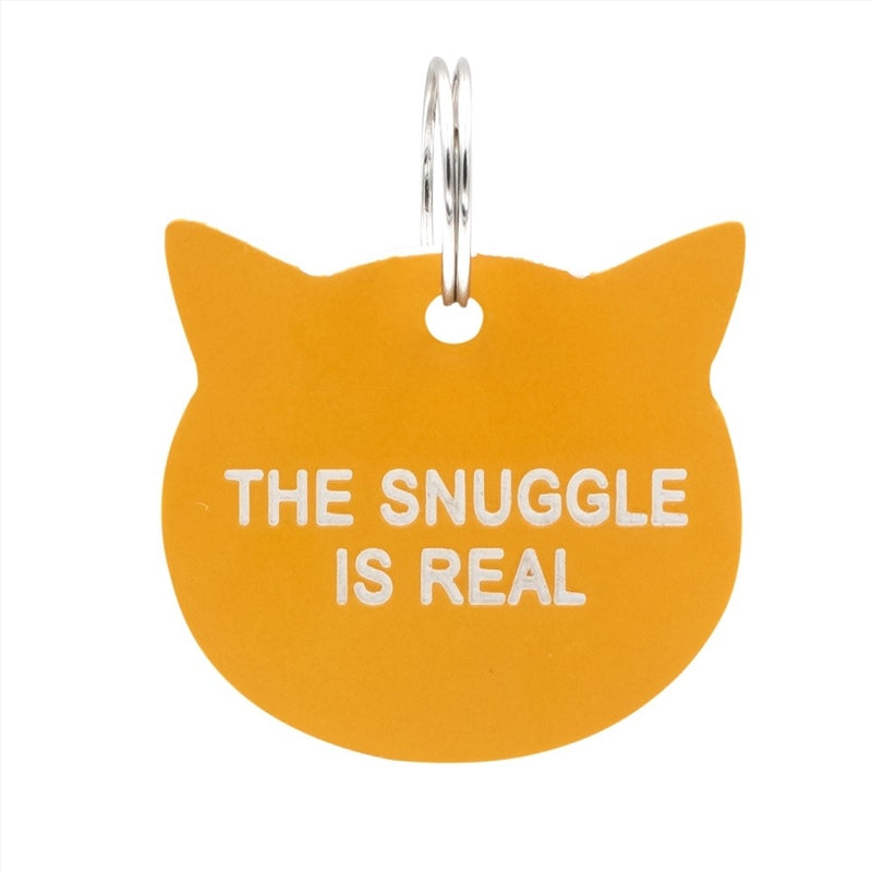 Cat Tag - The Snuggle Is Real (Orange)