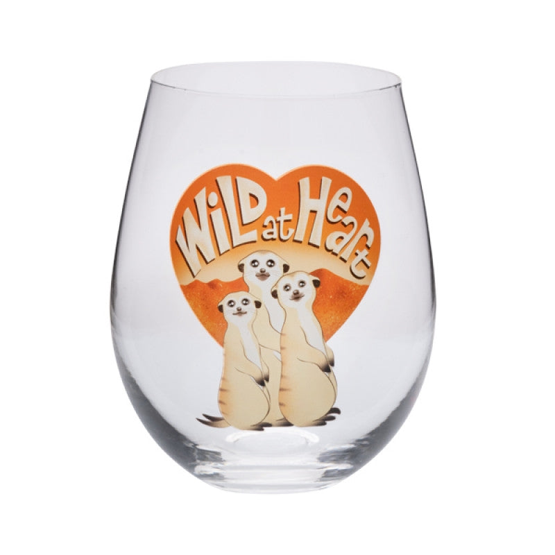 Stemless Wine Glass Meerkat