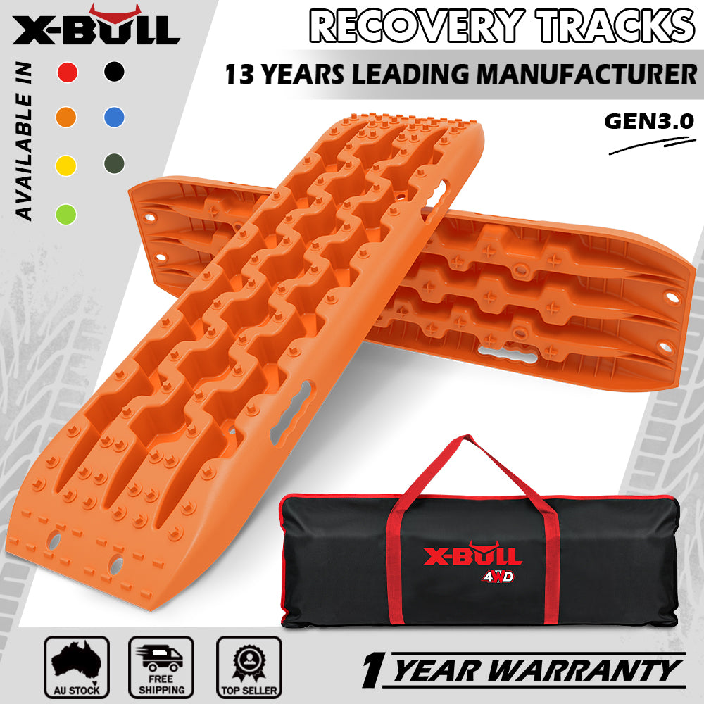 X-BULL 4WD Recovery Tracks Boards 10T 2PCS Snow Mud Essential Car Vehicle With Carry Bag