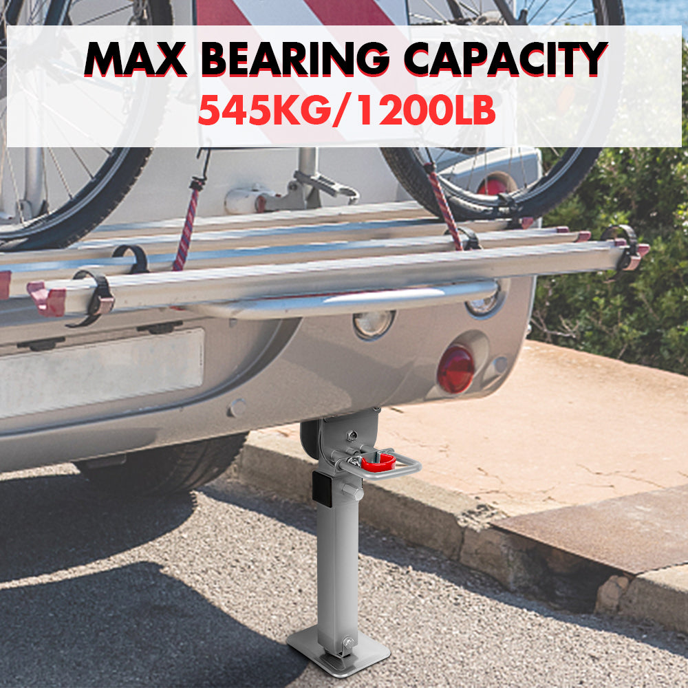 X-BULL Drop Down Corner Legs 440MM- 560MM Caravan Corner Stabilizer 1200LBS 2PCS Silver