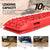 X-BULL Winch Recovery Kit Snatch Strap Off Road 4WD with Recovery Tracks Gen 2.0 Boards RED