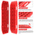 X-BULL Winch Recovery Kit Snatch Strap Off Road 4WD with Recovery Tracks Gen 2.0 Boards RED