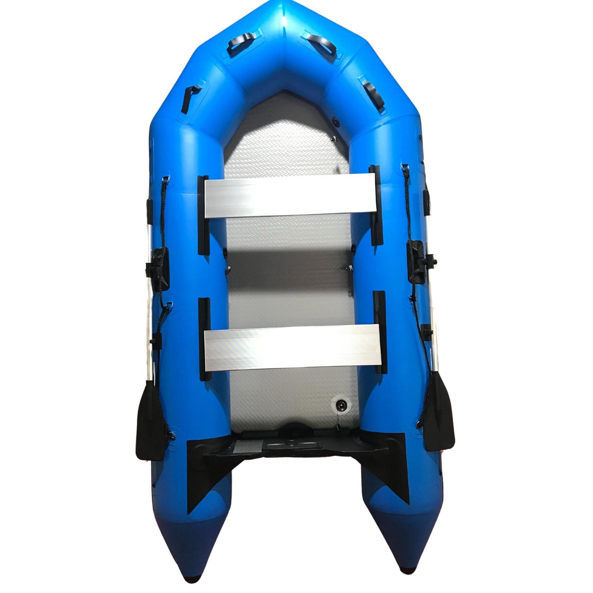 3.6M ( Blue ) Inflatable Boat Dinghy Tender Pontoon Rescue &amp; Dive Boat Fishing Boat With Hard Air-Deck Floor