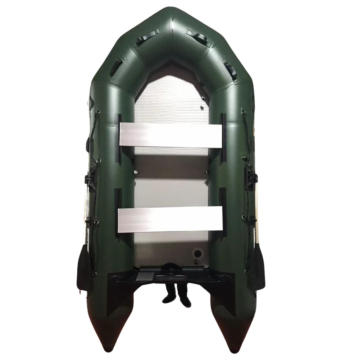 2.3M ( Green ) Inflatable Boat Dinghy Tender Pontoon Rescue &amp; Dive Boat Fishing Boat With Hard Air-Deck Floor