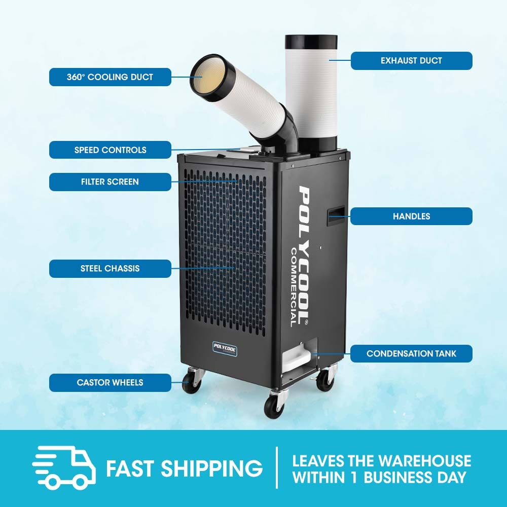 POLYCOOL 2.7kW Portable Industrial Spot Cooler