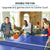 Proflex Table Tennis Table, with 4 Player Ping Pong Paddle and Pingpong Ball Pack