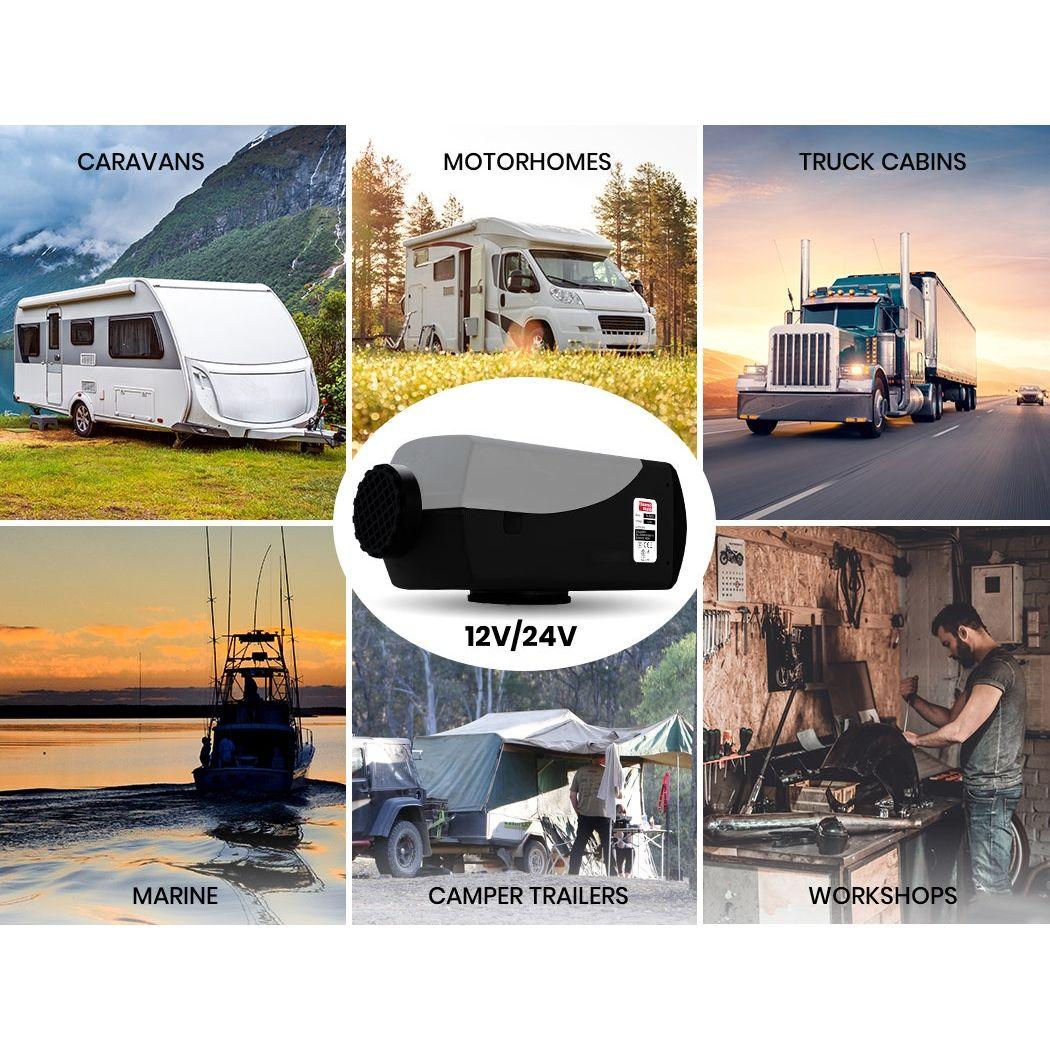 Thermomate Diesel Heater 12V 5kW Caravan Tank Remote Camper Trailer Van Air Motorhome Parking RV