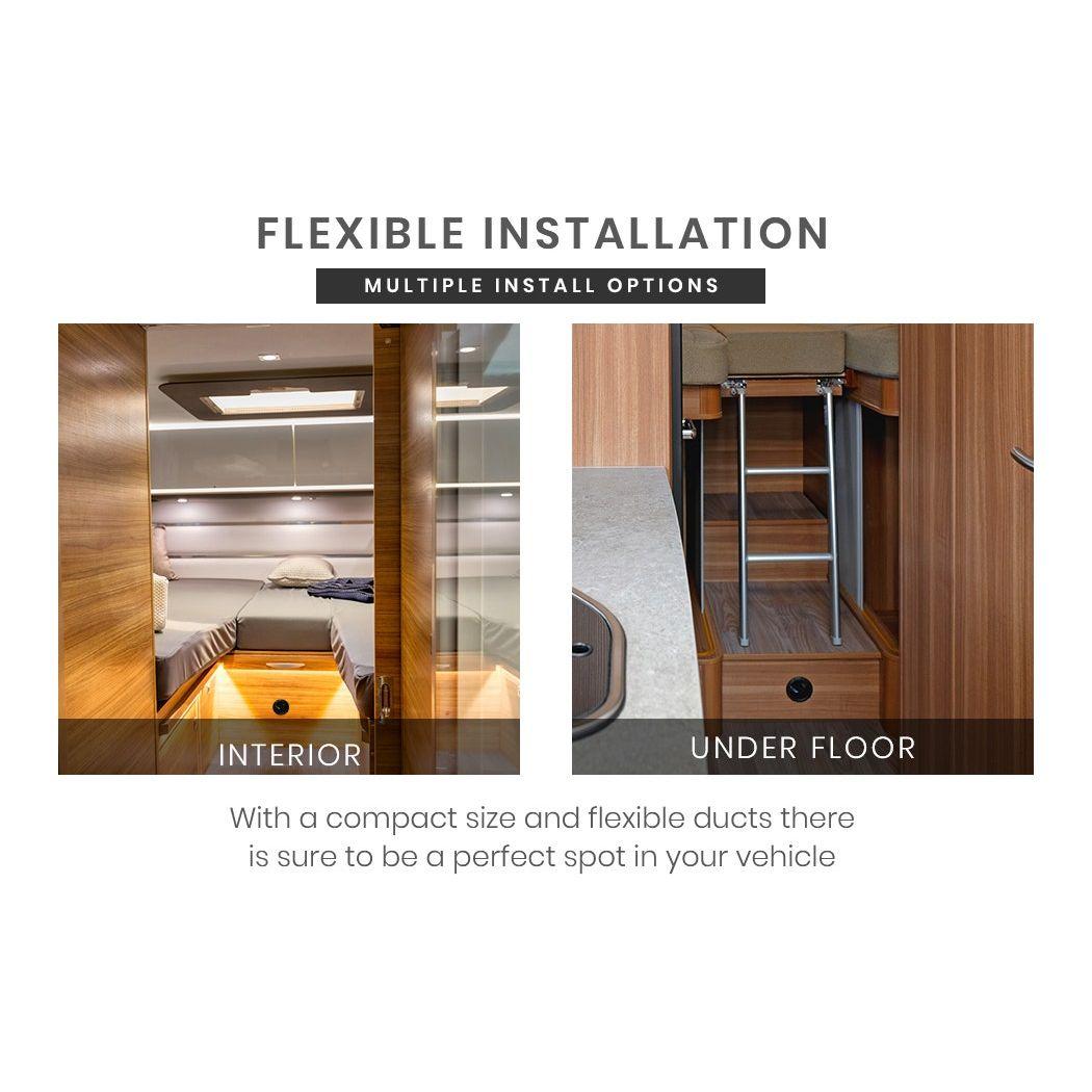 Thermomate Diesel Heater 12V 5kW Caravan Tank Remote Camper Trailer Van Air Motorhome Parking RV