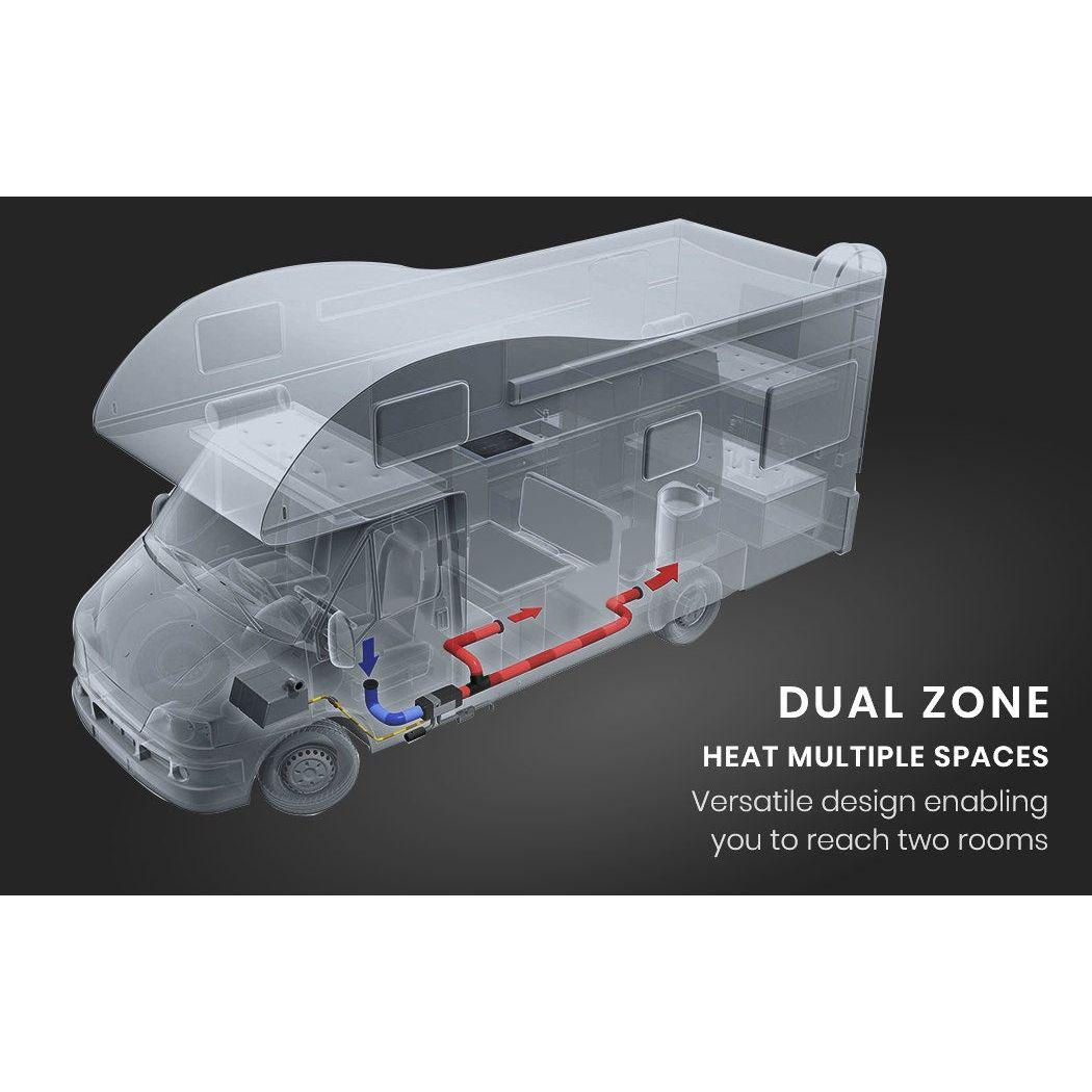 Thermomate Diesel Heater 12V 5kW Caravan Tank Remote Camper Trailer Van Air Motorhome Parking RV
