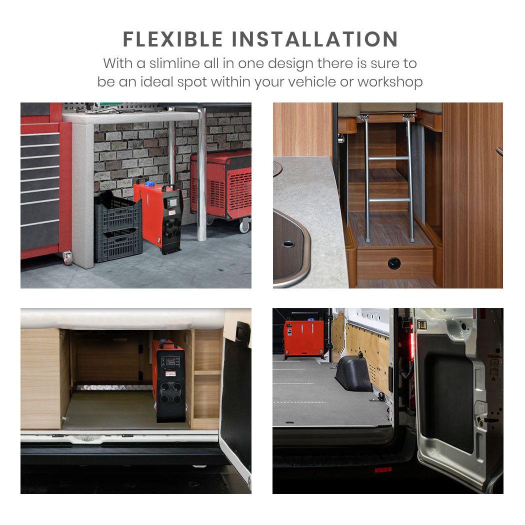 Diesel Air Heater 12V Caravan Air Motorhome 5kW All-in-one Car Camper Trailer Parking Heating