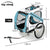 TAG-ALONG Pet & Cargo Bike Trailer, Bicycle Pet & Cargo Trailer, Jogger, Cargo Carrier, Blue