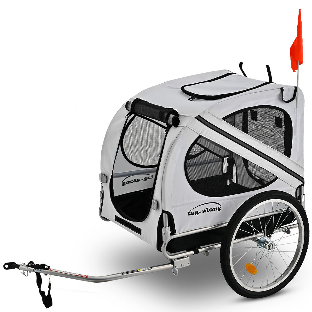 TAG-ALONG Pet & Cargo Bike Trailer, Bicycle Pet & Cargo Trailer, Jogger, Cargo Carrier, Grey