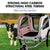 TAG-ALONG Pet & Cargo Jogger Bike Trailer, Pull Behind Bicycle Trailer Carrier Stroller, Grey