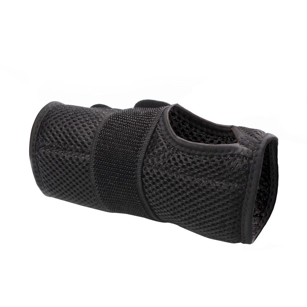 EQUIPMED Right Wrist and Hand Brace with Aluminium Splint &amp; Flexible Support, Black