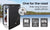 GECKO 57L Portable Camping Bar Fridge with Freezer 12V/24V, Black