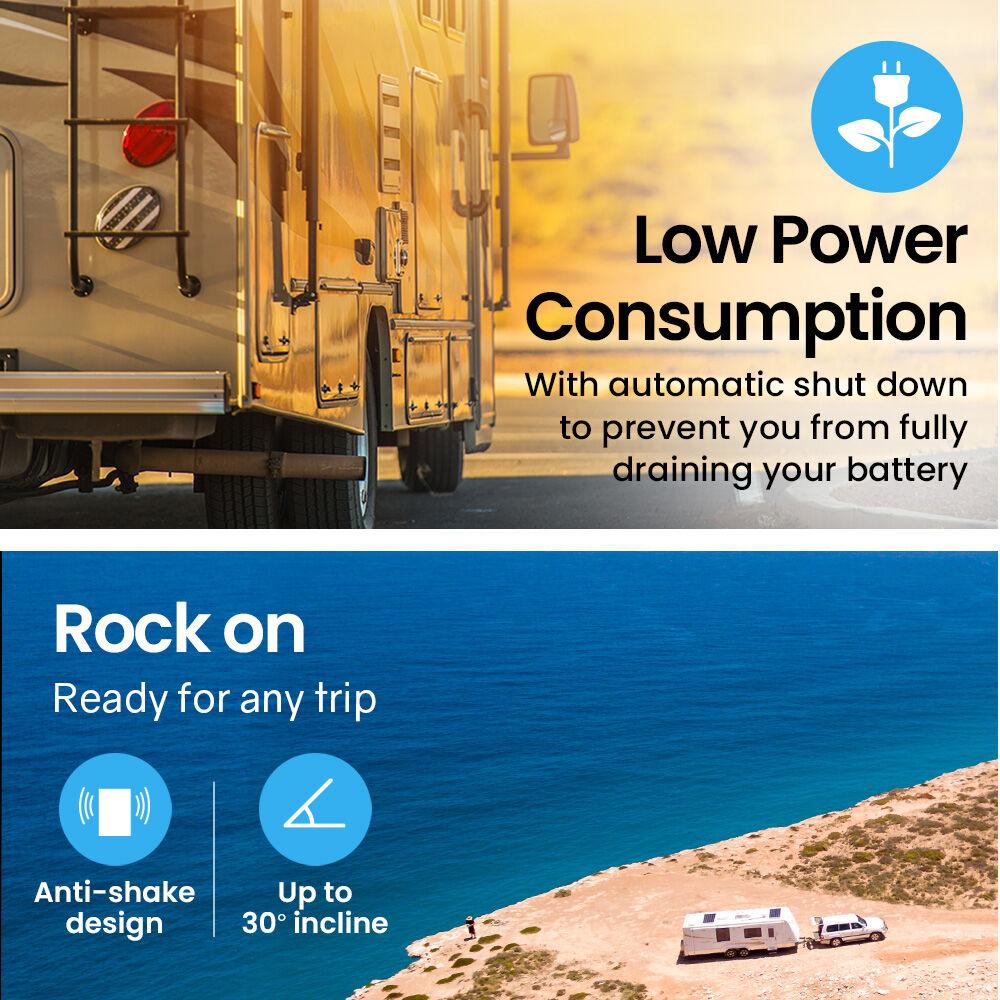 GECKO 139L Upright Portable Fridge / Freezer, 12V/24V/240V for Motorhome and Caravan, Silver