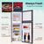 GECKO 142L Upright Portable Fridge / Freezer, 12V/24V/240V for Motorhome and Caravan, Black