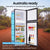 GECKO 142L Upright Portable Fridge / Freezer, 12V/24V/240V for Motorhome and Caravan, Black