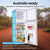GECKO 142L Upright Portable Fridge / Freezer, 12V/24V/240V for Motorhome and Caravan, Silver