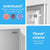 GECKO 160L Upright Portable Fridge / Freezer, 12V/24V/240V for Motorhome and Caravan, Silver