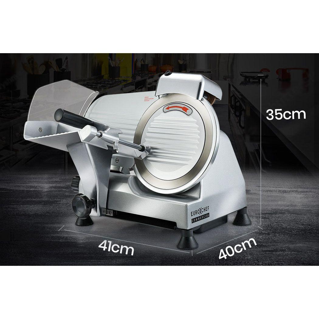 EUROCHEF 8 Inch Commercial Meat Slicer 280W Electric Food Cutting Machine, Deli Shaver Cutter 200mm