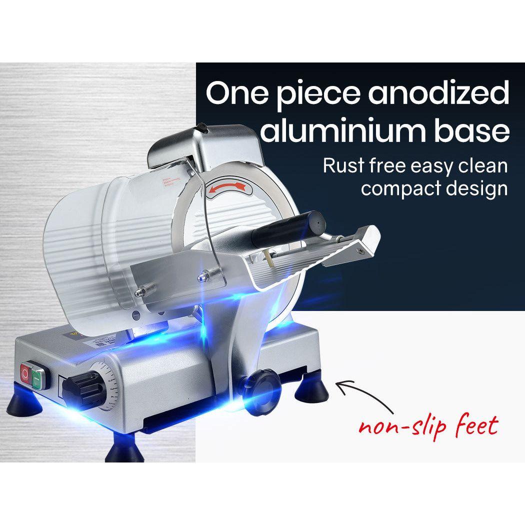 EUROCHEF 8 Inch Commercial Meat Slicer 280W Electric Food Cutting Machine, Deli Shaver Cutter 200mm