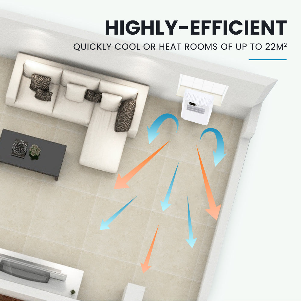 CARSON  2.9kW Reverse Cycle Portable Air Conditioner and Heater, with Dehumidifier, Cooling and Heating AC