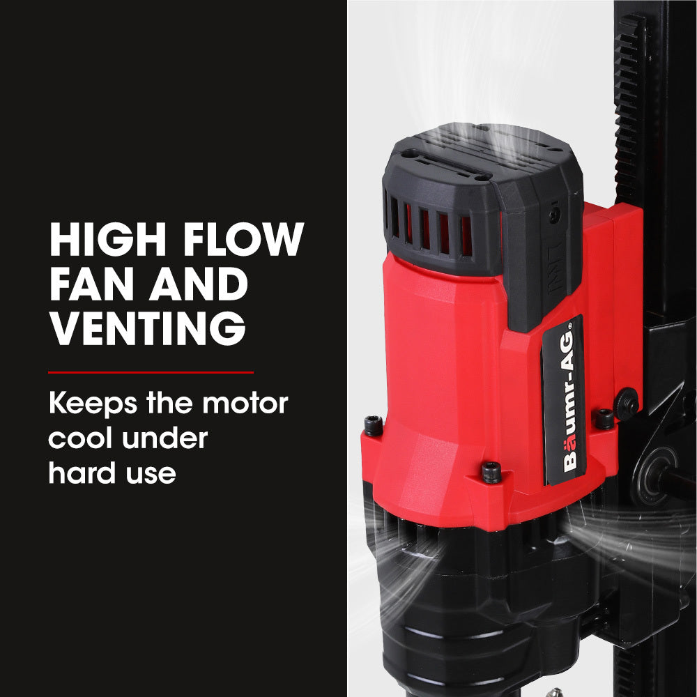 BAUMR-AG 3000W 200mm Concrete Core Drill with Stand Rig