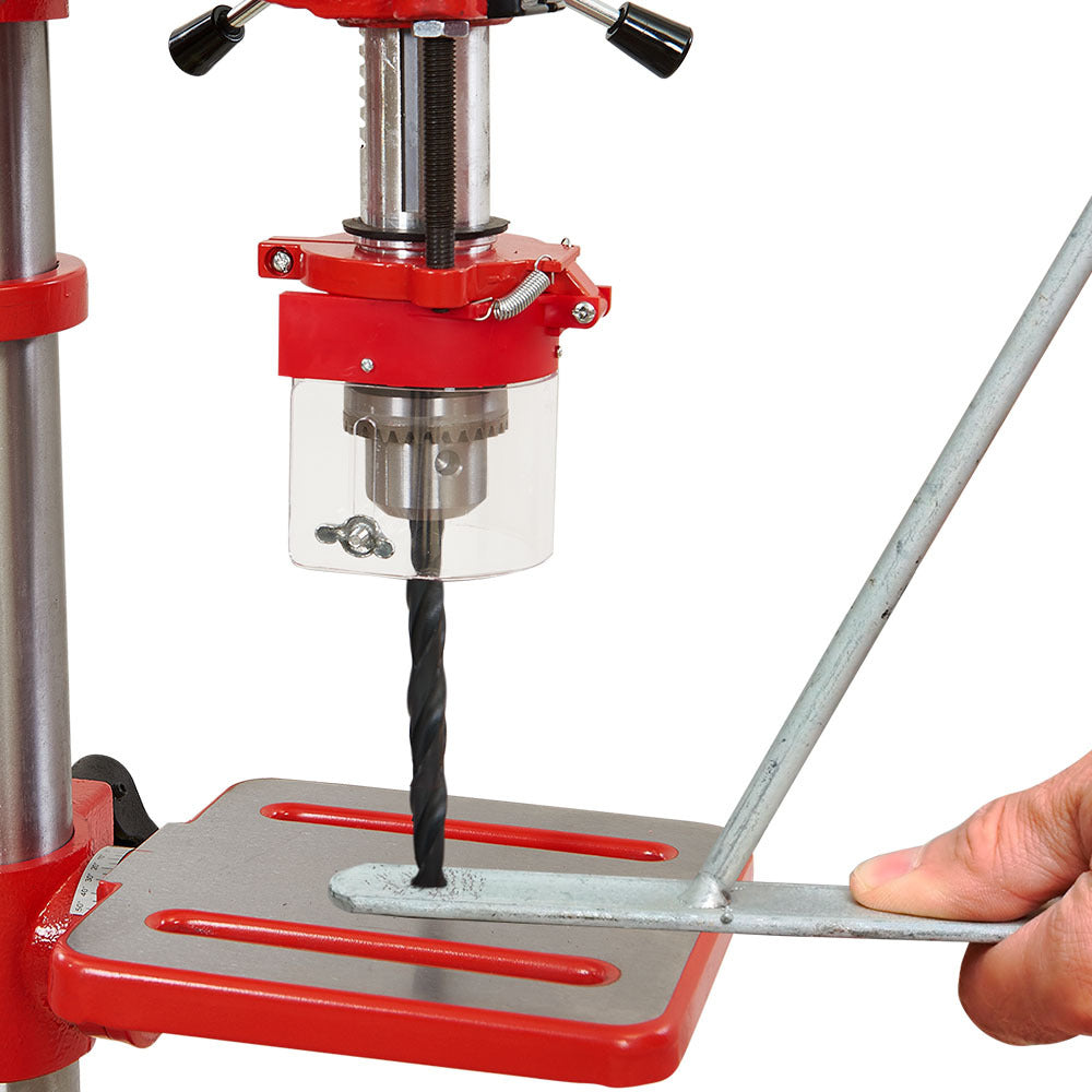 Baumr-AG DP15 600W 10" Pedestal Bench Drill Press, 12 Speeds, 16mm Chuck (DP15 II)