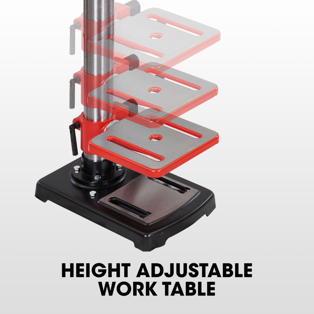 Baumr-AG DP15 600W 10" Pedestal Bench Drill Press, 12 Speeds, 16mm Chuck (DP15 II)