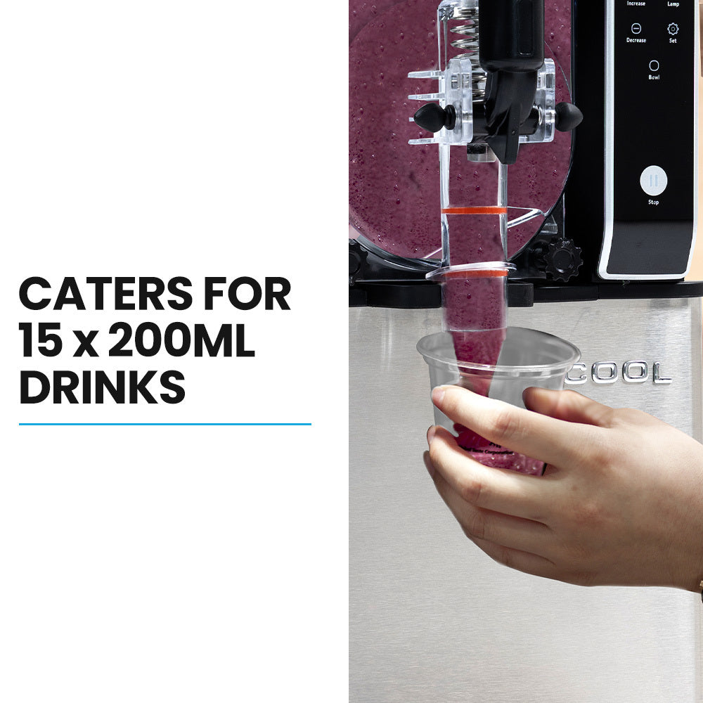 POLYCOOL 3L Single Tank Slushie Machine, Digital Control Slushy Maker