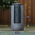 Protege Two Tone Solar Tower Fountain Water Feature, Contemporary Design, with Panel Kit, LED Lights