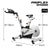 PROFLEX Heavy Duty Stationary Exercise Spin Bike, 13kg Flywheel, Pulse Sensors, LCD Display for Gym Home Fitness