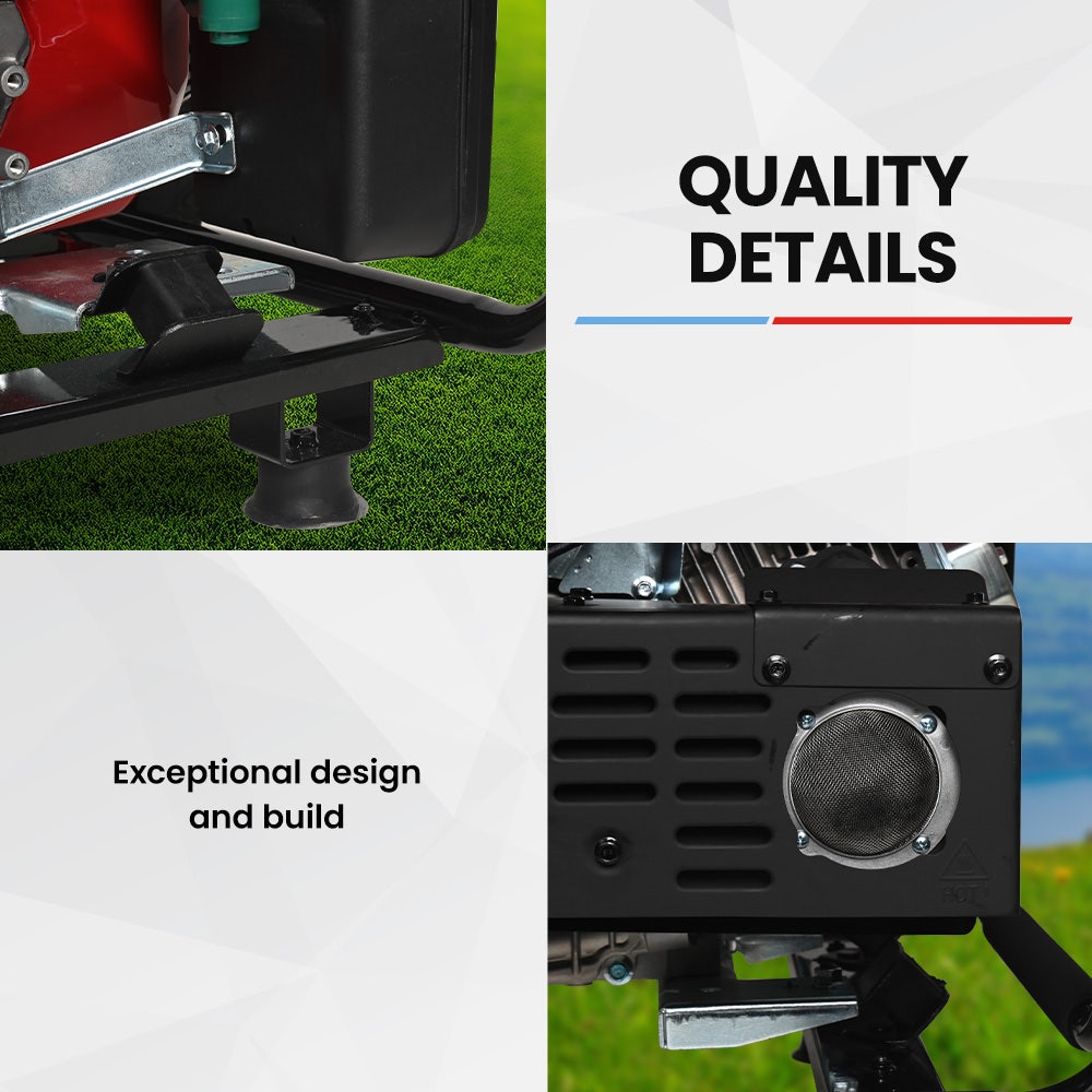 GENPOWER 3.6kW Peak 3.2kW Open Frame Inverter Generator, 2x15A, 11L Tank, Portable, Backup