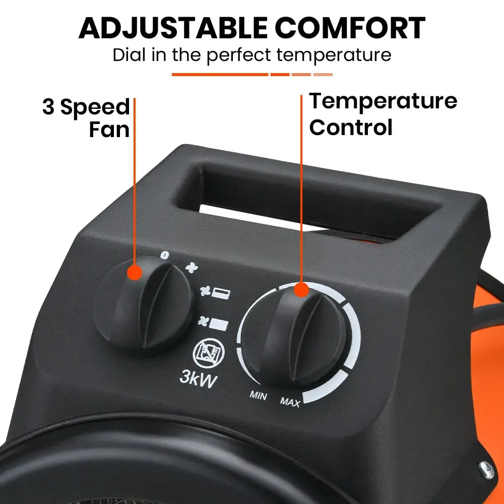 UNIMAC 3kW Electric Space Heater 15A