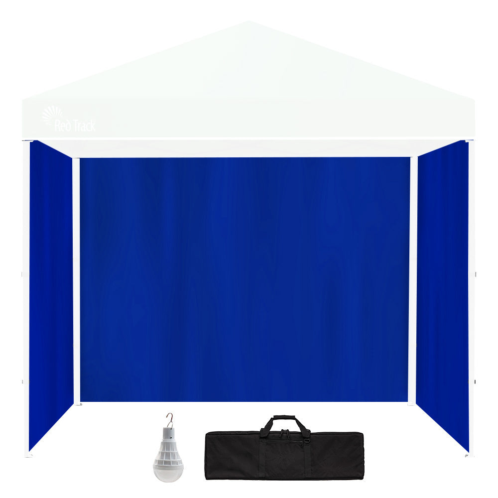 RED TRACK Accessory Pack for 3x3m Navy Blue Gazebo, includes Walls, Carry Bag, Rechargeable USB Lamp