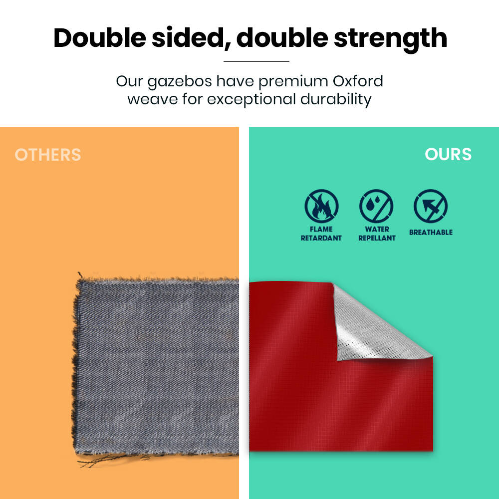 RED TRACK 3.6x2.2m Ultra Compact Folding Gazebo, Carry bag, Portable Outdoor Popup Marquee for Camping Beach