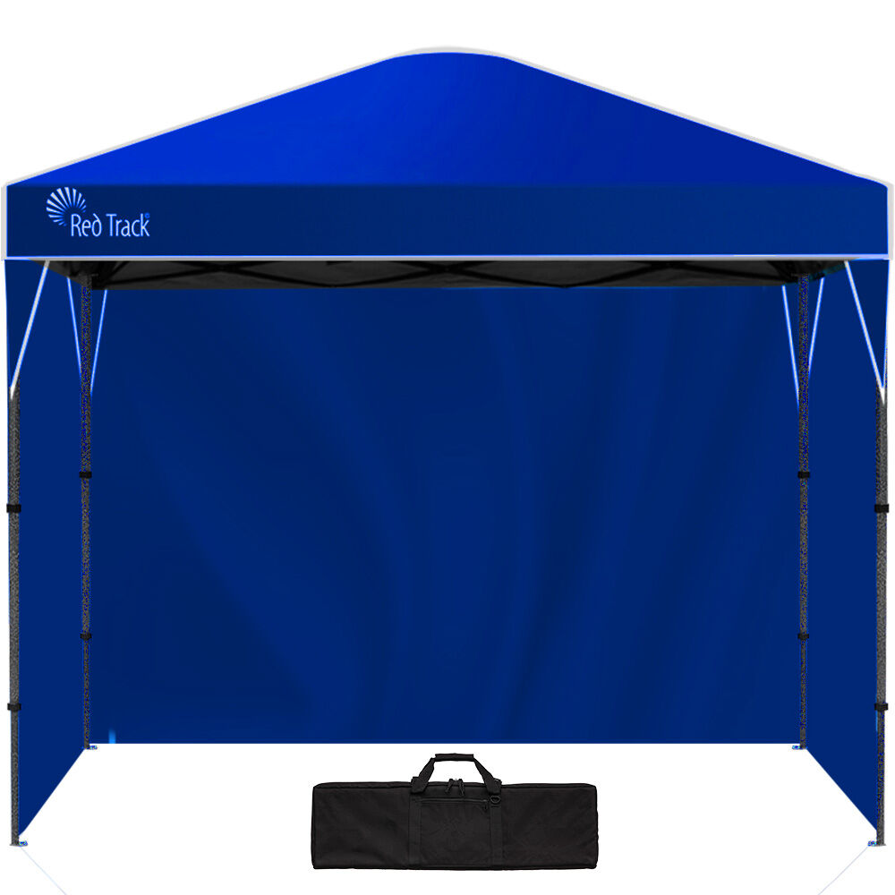 RED TRACK 3.6x2.2m Ultra Compact Folding Gazebo, Walls, Carry bag, Portable Outdoor Popup Marquee for Camping Beach, Navy Blue