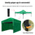 RED TRACK 3.6x2.2m Ultra Compact Folding Gazebo, Walls, Carry bag, Portable Outdoor Popup Marquee for Camping Beach, Green