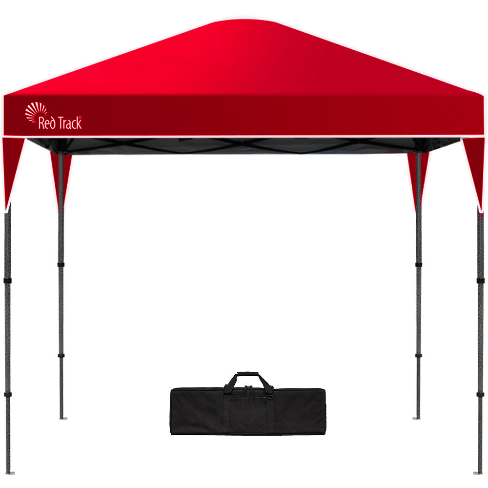 RED TRACK 3x3m Ultra Compact Folding Gazebo, Carry bag, Portable Outdoor Popup Marquee for Camping Beach, Red