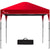 RED TRACK 3x3m Ultra Compact Folding Gazebo, Carry bag, Portable Outdoor Popup Marquee for Camping Beach, Red